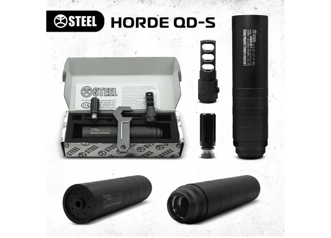 Саундмодератор Steel HORDE QD-S.223 1/2x28 швидкоз'ємний Фото 2